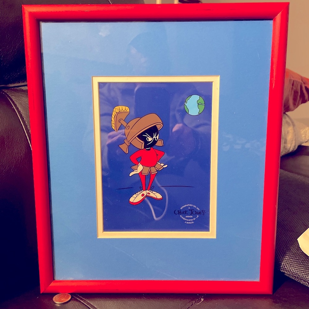 Chuck Jones Marvin the Martian Limited Edition Serigraphed Cel W/Cert of Auth